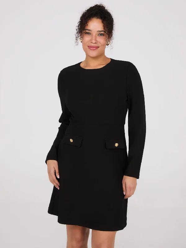 Get More, Spend Less – Shop Now!Long Sleeve A-Line Mini Dress
