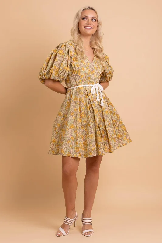 Buy One, Get One Free!Aimee Mini Dress Yellow