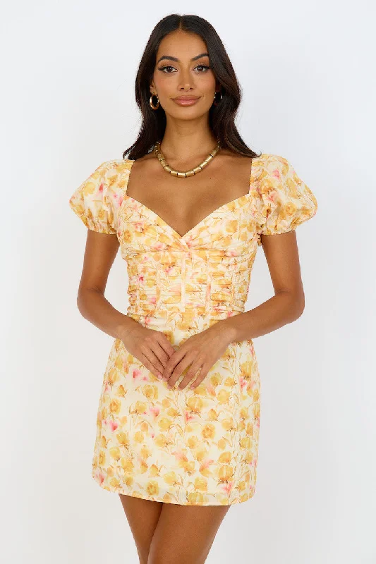 The Best Deals Won’t Wait!April Dreams Dress Yellow