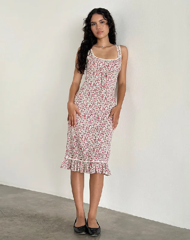 Best Deals Just for You!Bila Midi Dress in Pretty Ditsy