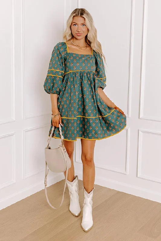 One Day Only – Huge Savings!Boho Brunch Floral Mini Dress