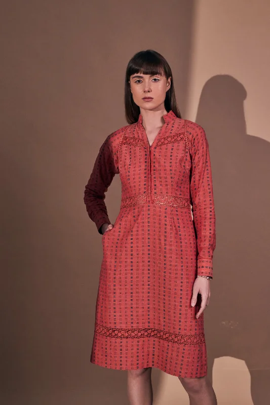 Special Discounts Inside!Regular Red comfortable Women's Work Dress