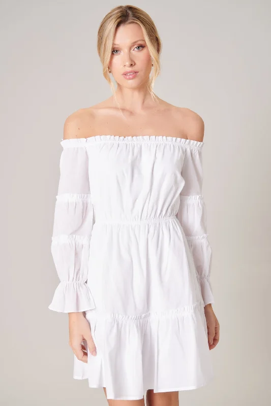 Your Favorite Items on Sale Now!Count on You Ruffle Off the Shoulder Dress