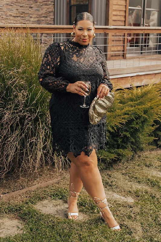 Save More When You Shop More!Delicate Daze Lace Mini Dress Curves