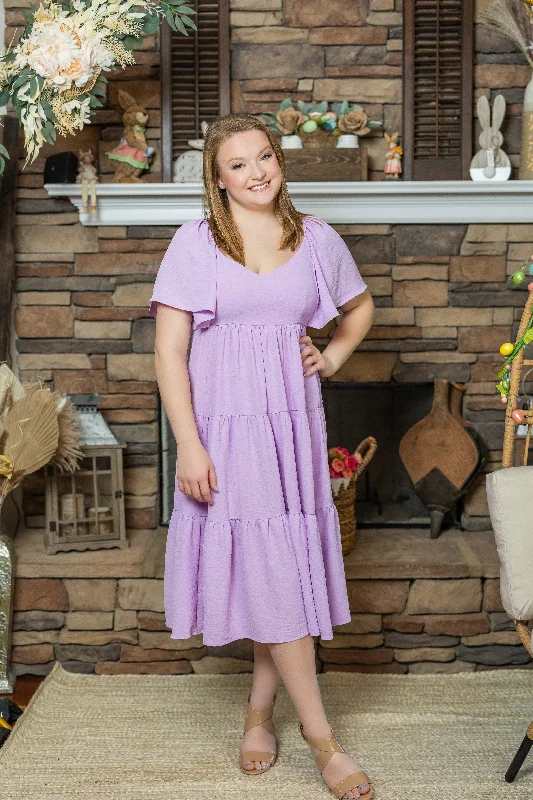 Buy More, Save More!Lavender Haze Tiered Midi Easter Dress by She & Sky