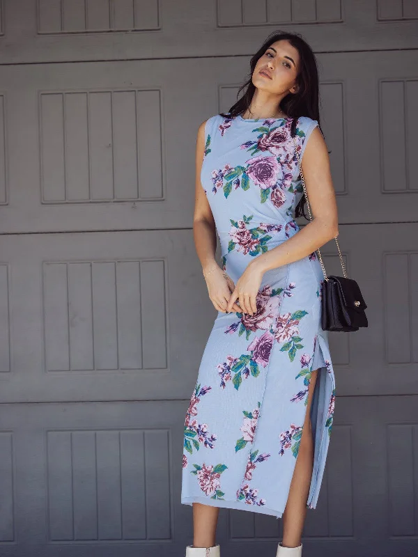 Save More with Every Purchase!Free People Carmel Midi Dress - Blue Floral