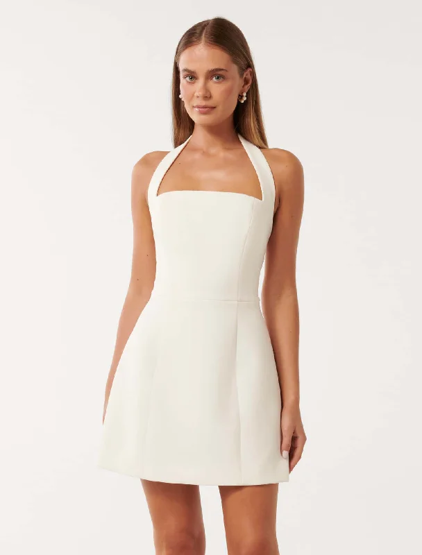 Hot Deals You Can’t Resist!Kendall Halter Mini Dress
