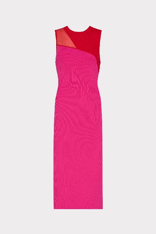Flash Deals – Act Quickly!Kyle Color Block Knit Midi Dress