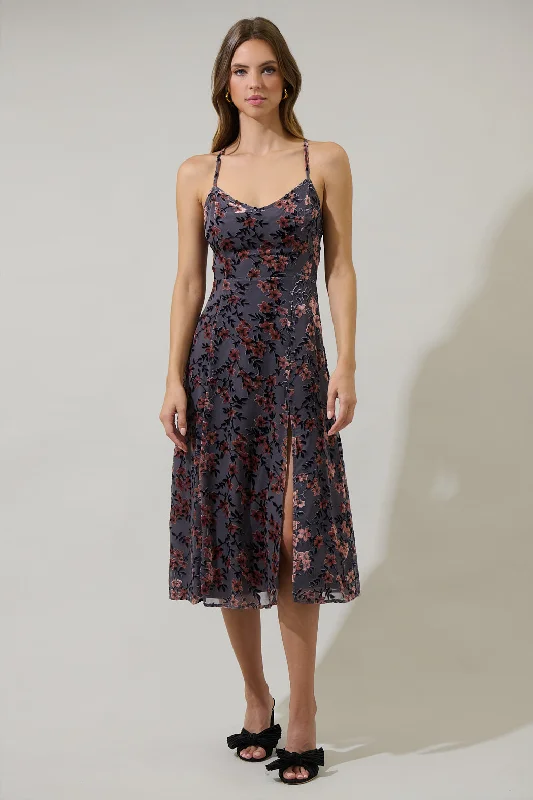 Exclusive Deals Just for You!Liberty Floral Midnight Parting Ways Midi Dress