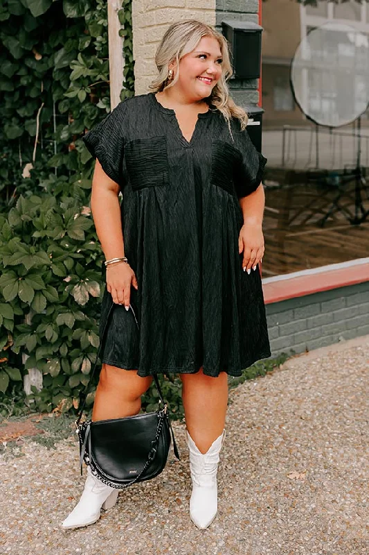 The Sale You’ve Been Waiting For!Long Weekend Wonderful Shift Dress In Black Curves