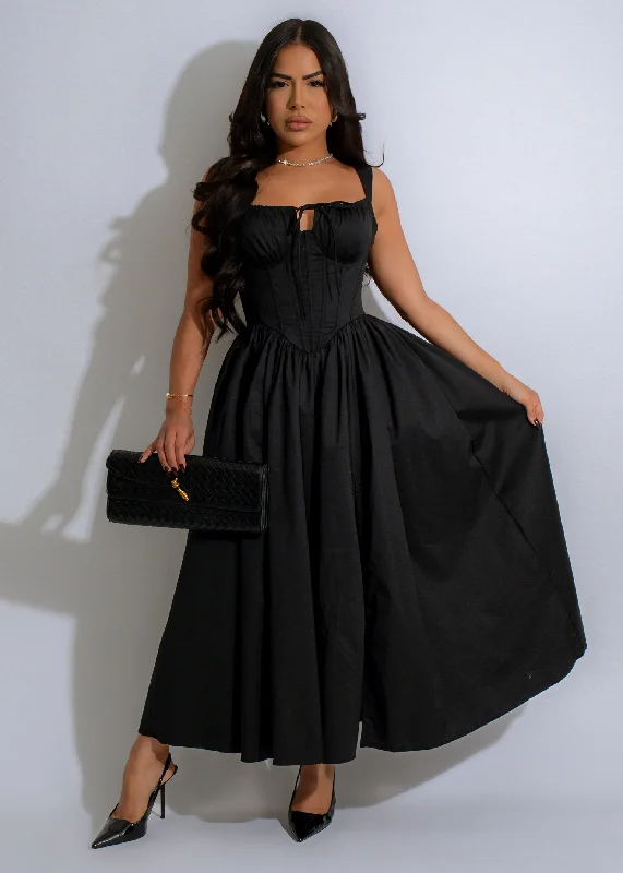 Buy More, Save More!Making Marks Midi Dress Black