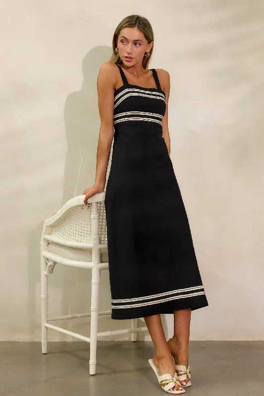 Limited Stock Available!MINKPINK Elki Black Midi Dress