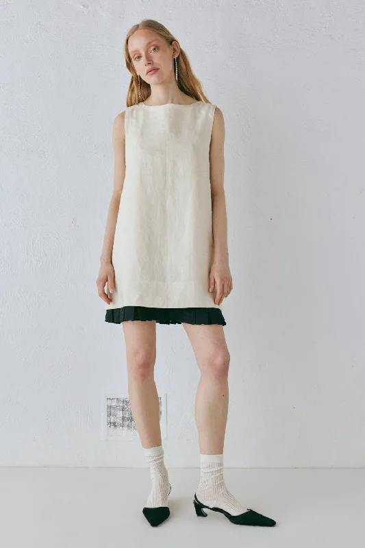 Shop the Hottest Deals!Musa Linen Mini Dress Cream