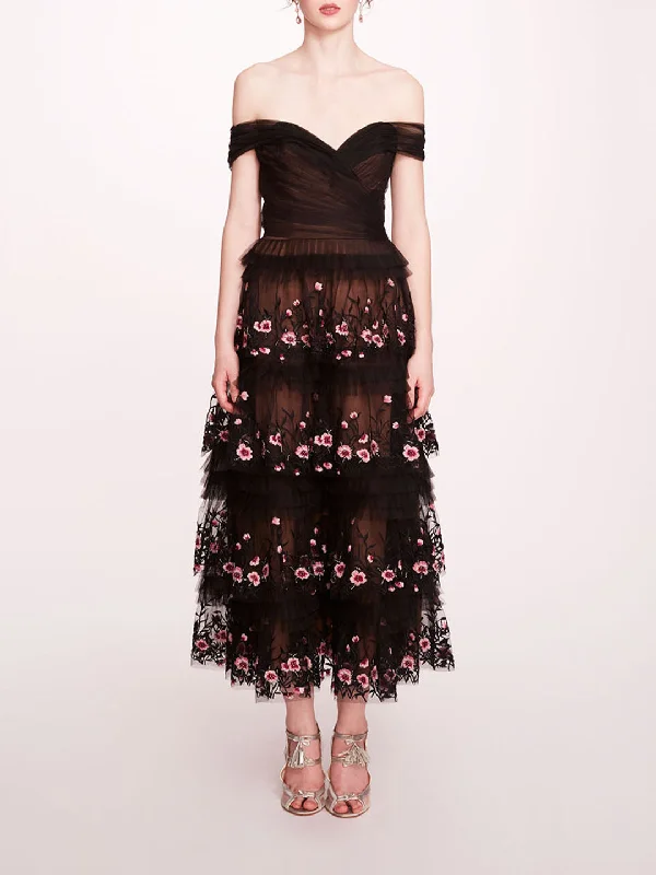 Time to Snag a Bargain!Tiered Terrarium Midi Dress