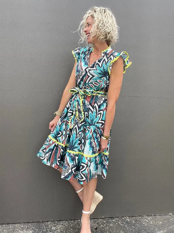 Unbeatable Prices!Palm Print Midi