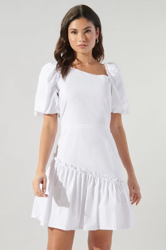 Exclusive Savings This Week!Shape of You Asymmetrical Poplin Mini Dress