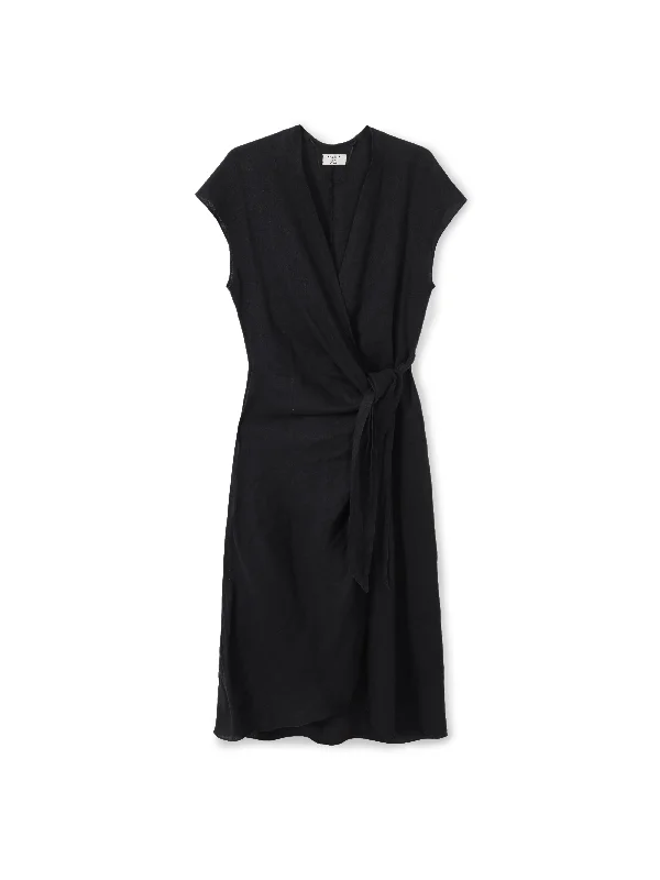 Only a Few Left – Order Now!Sleeveless Short Wrap Dress