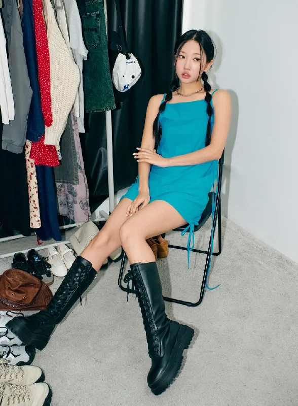 Special Discounts Inside!Sleeveless Side-Tie Mini Dress IS304