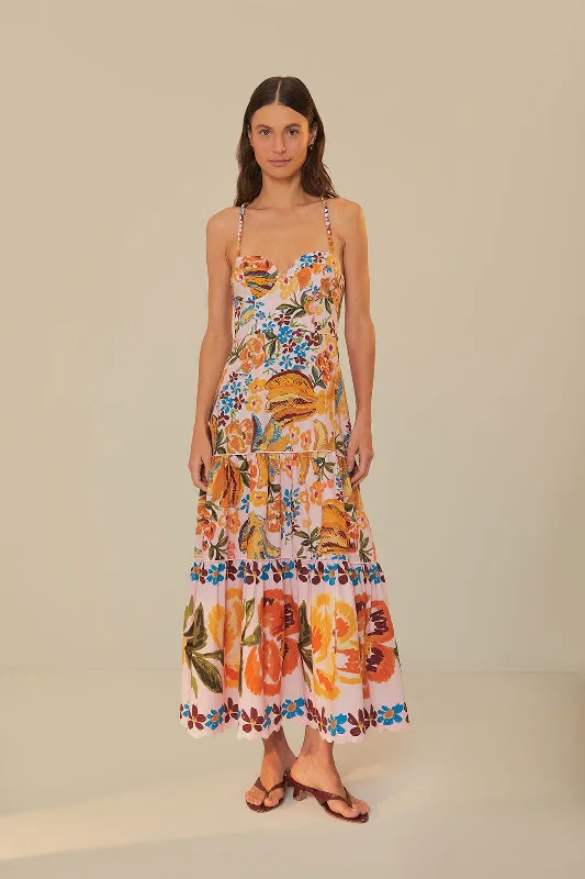 The Sale You’ve Been Waiting For!Pink Spring Bananas Midi Dress