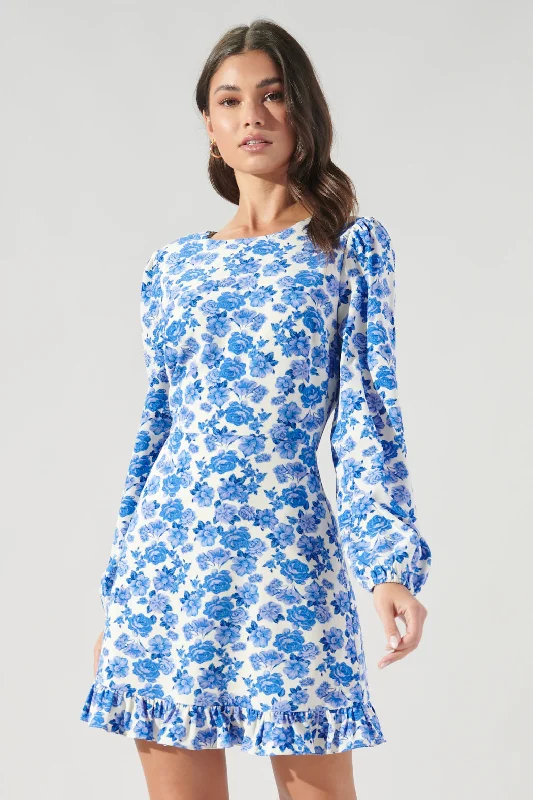 Best Price of the Season!Wilma Floral Ruffle Flounce Mini Dress